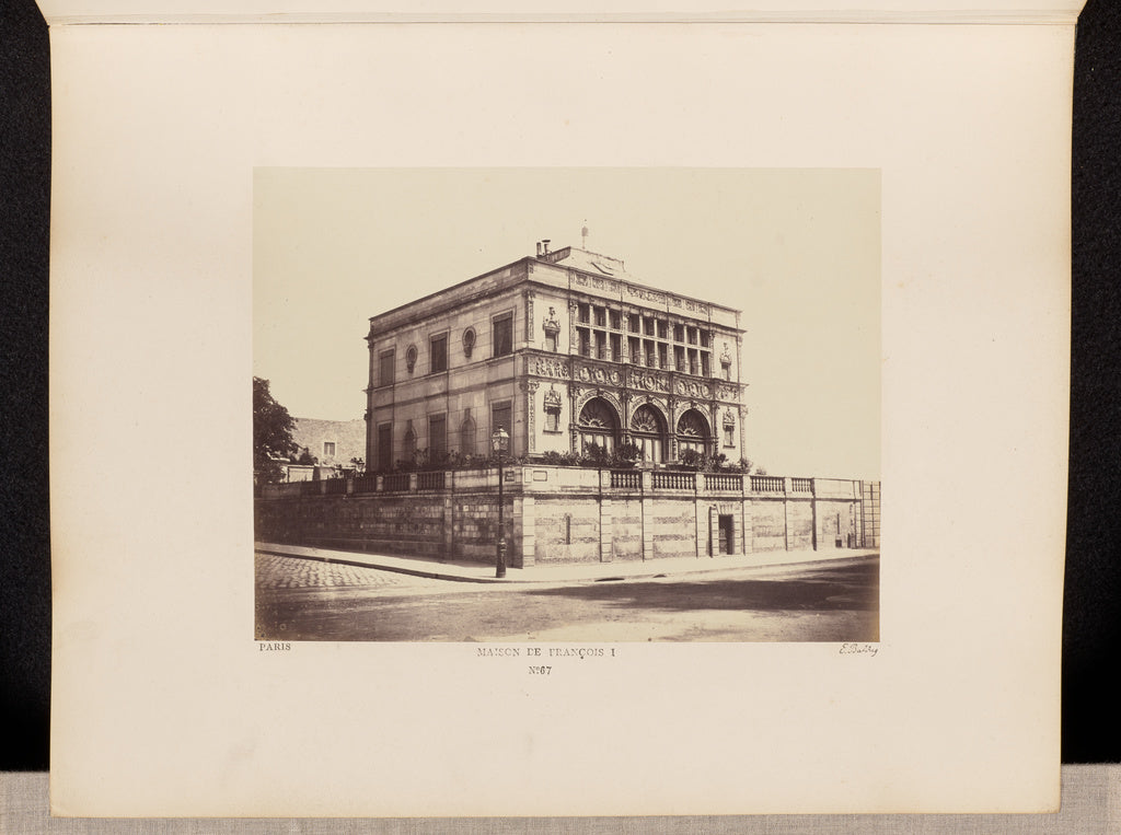edouard Baldus:Maison de François I (No. 67), Poster Print Wall Art