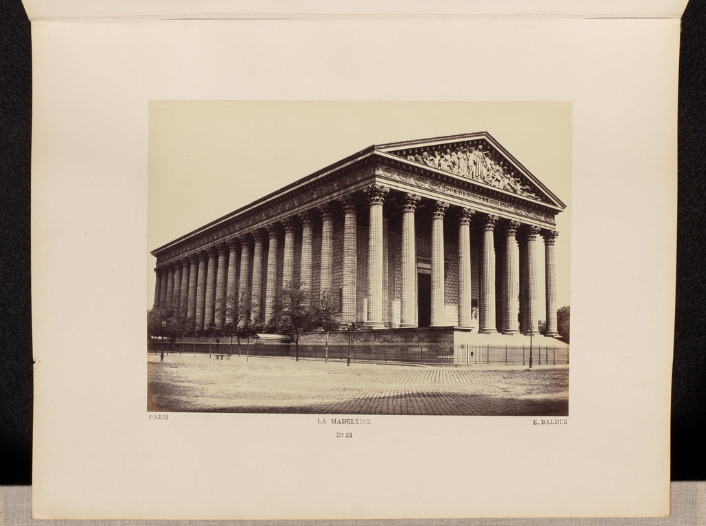 edouard Baldus:La Madeleine (No. 53), Poster Print Wall Art