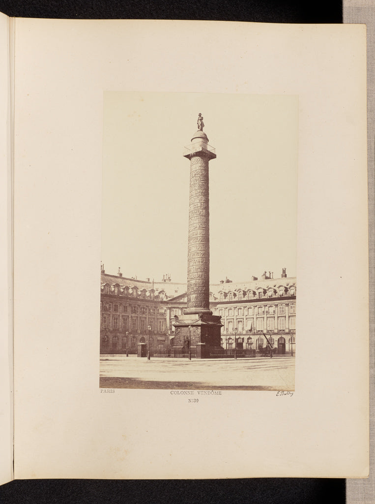 edouard Baldus:Colonne Vendôme (No. 30), Poster Print Wall Art