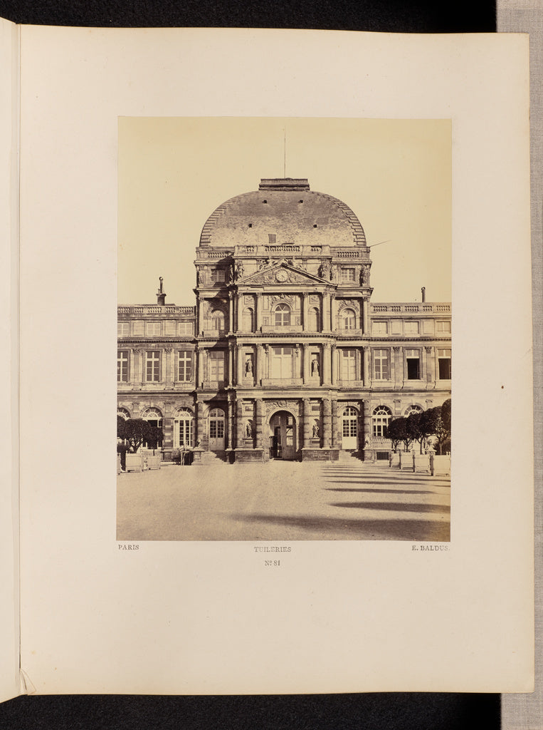 edouard Baldus:Tuileries (No. 81), Poster Print Wall Art