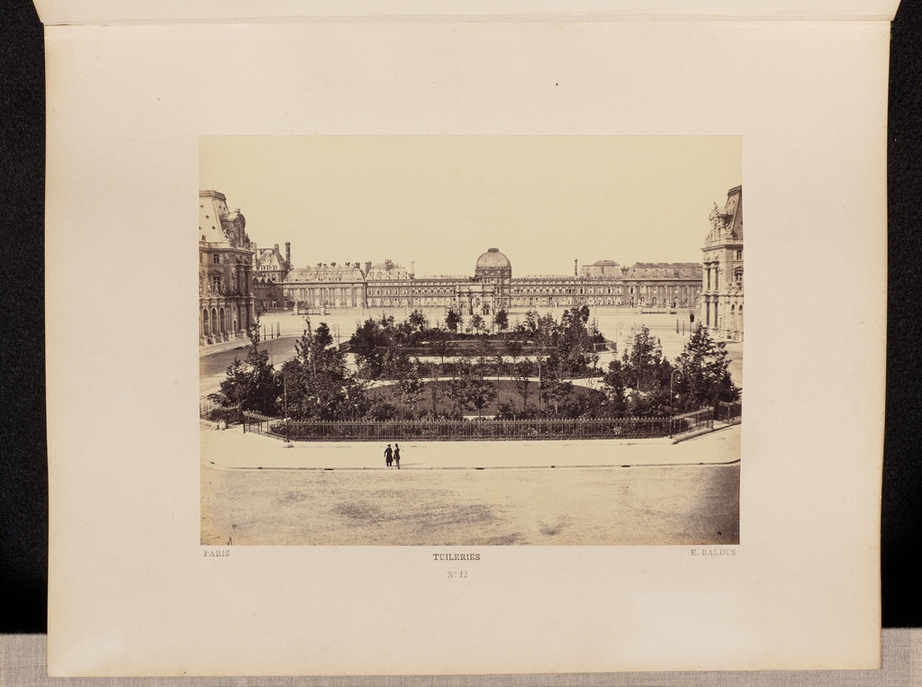 edouard Baldus:Tuileries (No. 12), Poster Print Wall Art