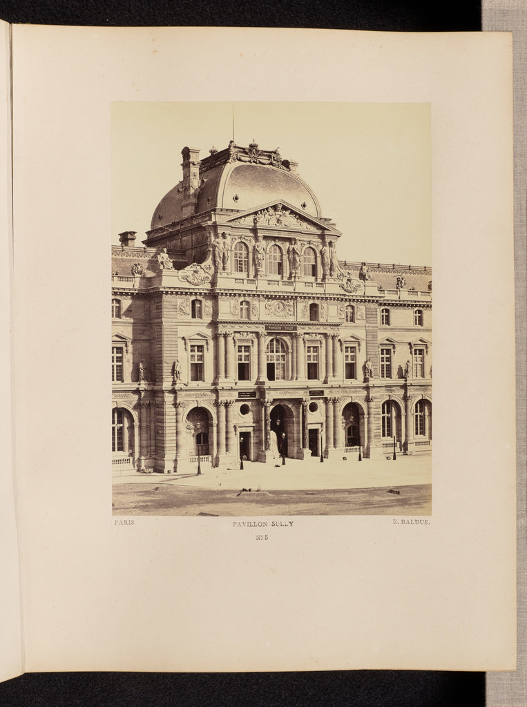 edouard Baldus:Pavillon Sully (No. 5), Poster Print Wall Art
