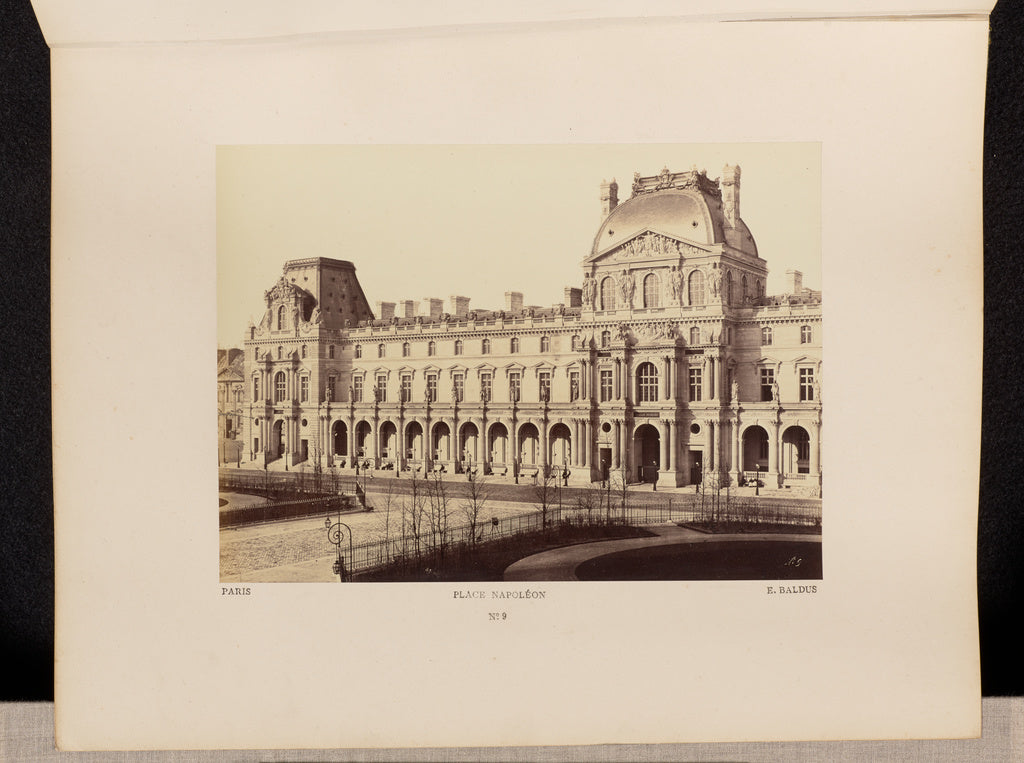 edouard Baldus:Place Napoléon (No. 9), Poster Print Wall Art
