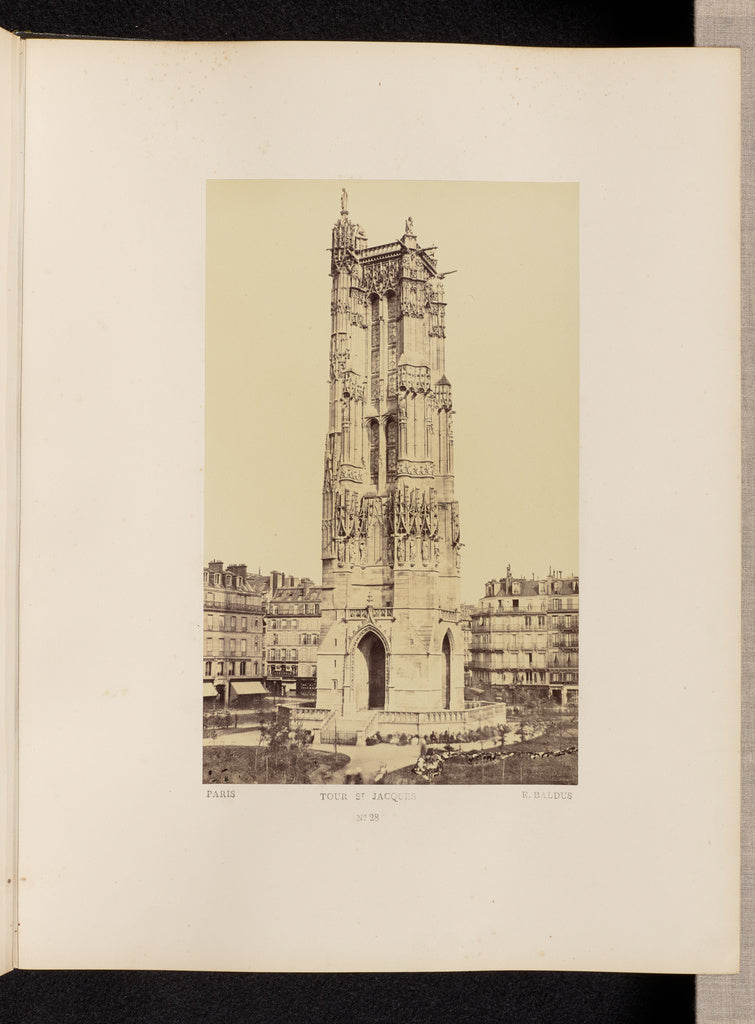 edouard Baldus:Tour St. Jacques (No. 28),16x12"(A3)Poster