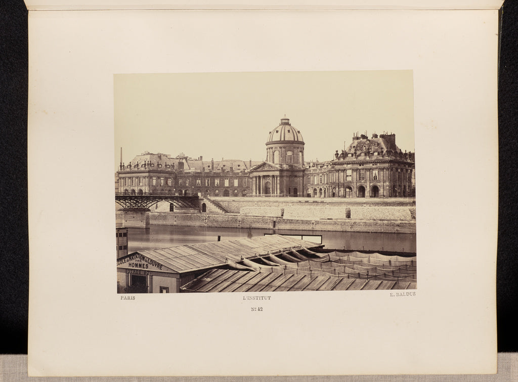 edouard Baldus:L'Institut (No. 42), Poster Print Wall Art