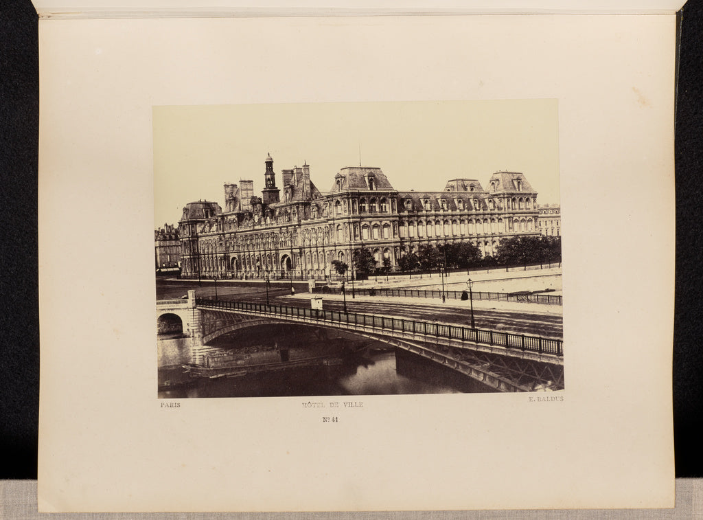 edouard Baldus:Hôtel de Ville (No. 41), Poster Print Wall Art