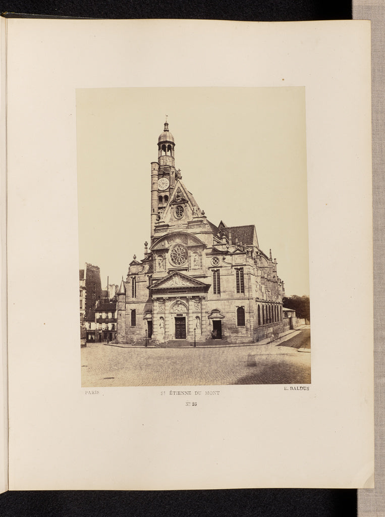 edouard Baldus:St. etienne du Mont (No. 25), Poster Print Wall Art