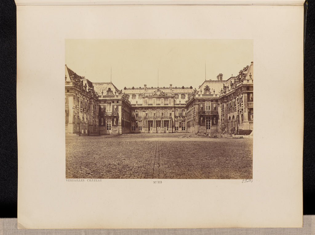edouard Baldus:Versailles. Château (No. 163), Poster Print Wall Art