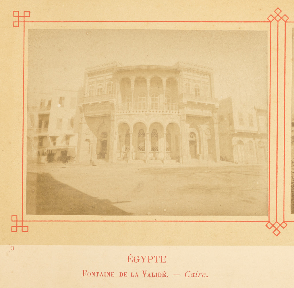 Félix Bonfils:Fontaine de la Validé. - Caire., Poster Print Wall Art