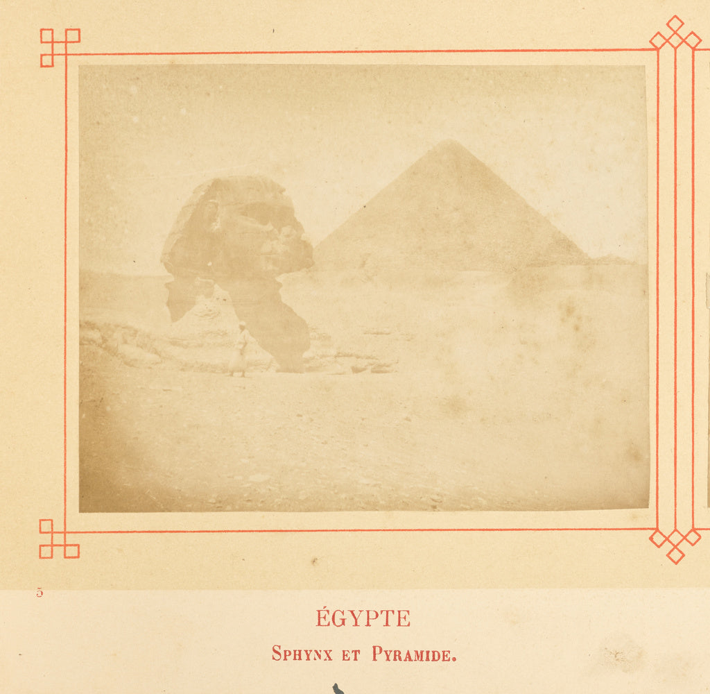 Félix Bonfils:Sphinx et Pyramide., Poster Print Wall Art