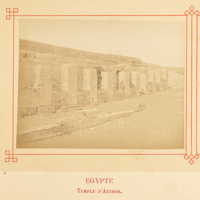 Félix Bonfils:Temple d'Abydos.,16x12