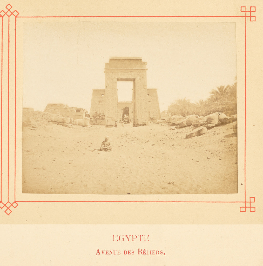 Félix Bonfils:Avenue des Béliers., Poster Print Wall Art