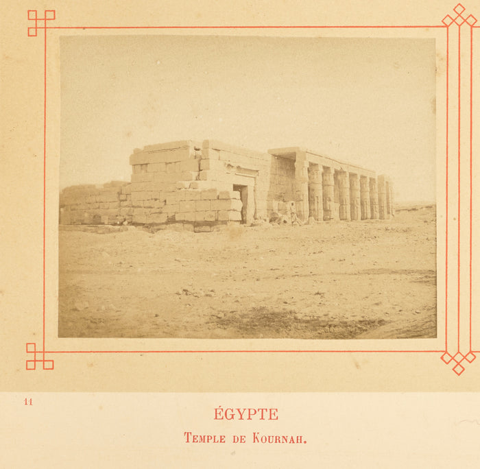 Félix Bonfils:Temple de Kournah.,16x12