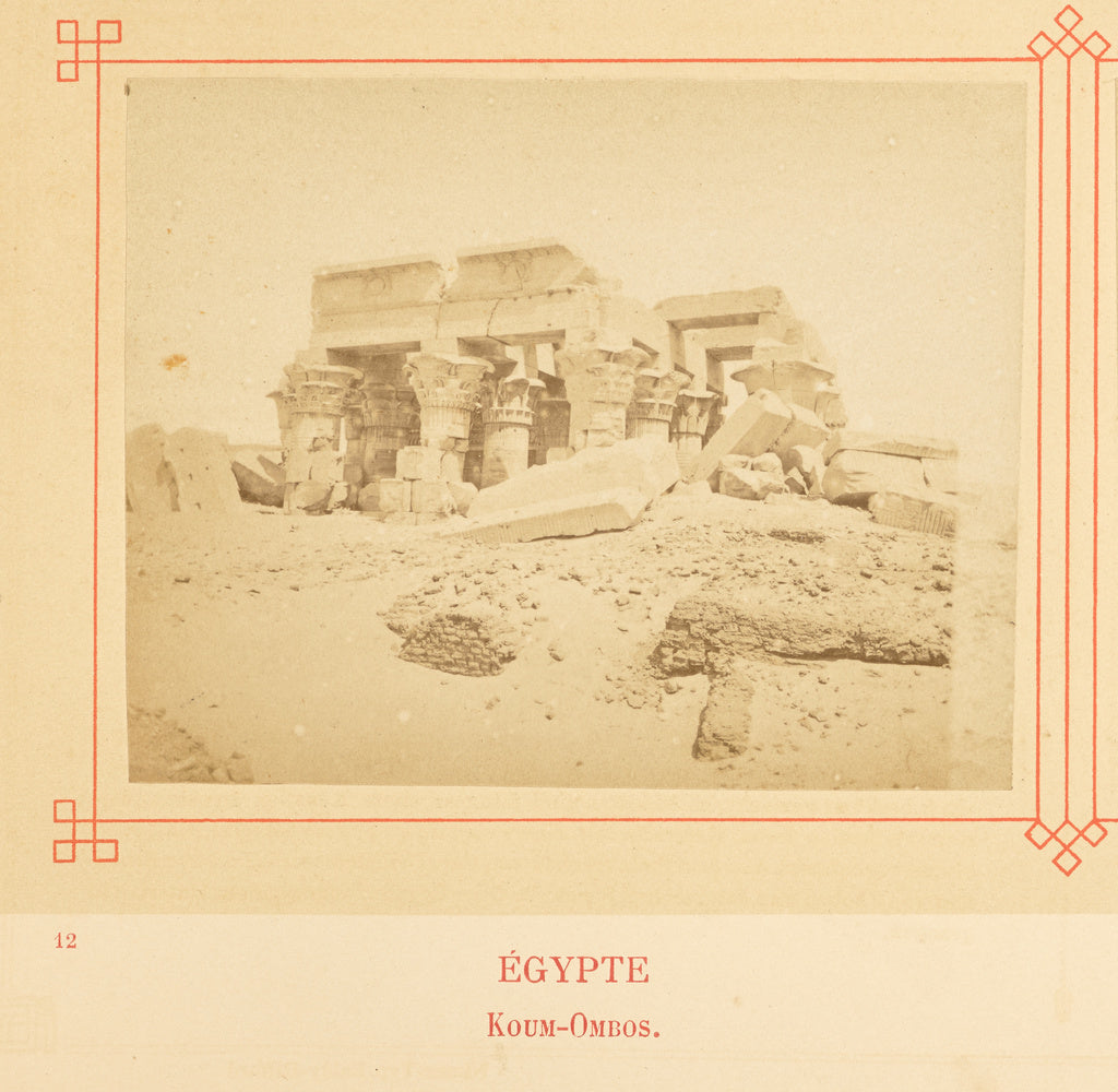 Félix Bonfils:Koum-Ombos., Poster Print Wall Art
