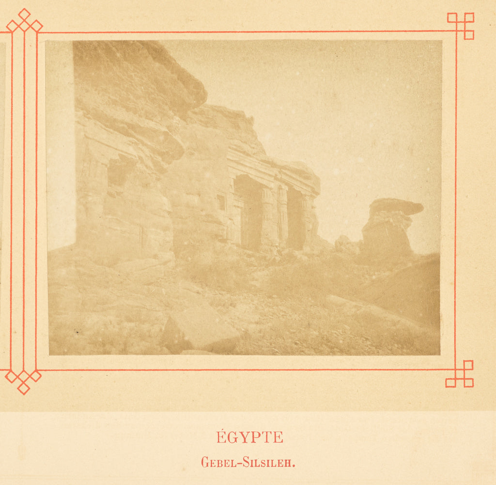 Félix Bonfils:Gebel-Silsileh., Poster Print Wall Art