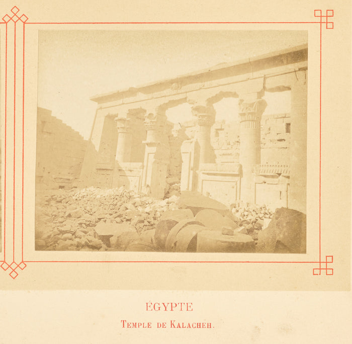 Félix Bonfils:Temple de Kalacheh.,16x12