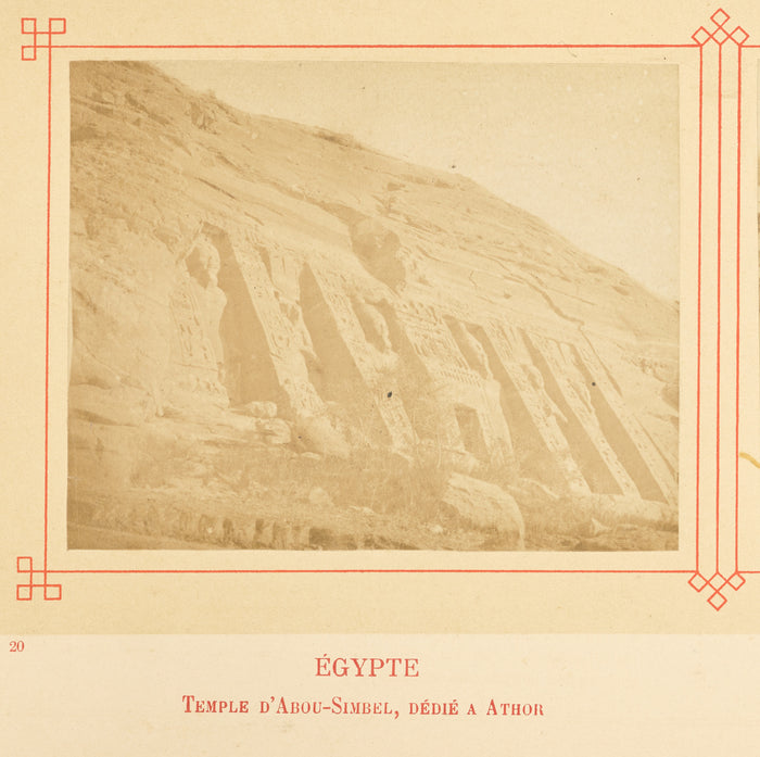 Félix Bonfils:Temple d-Abou-Simbel dédié à Athor.,16x12