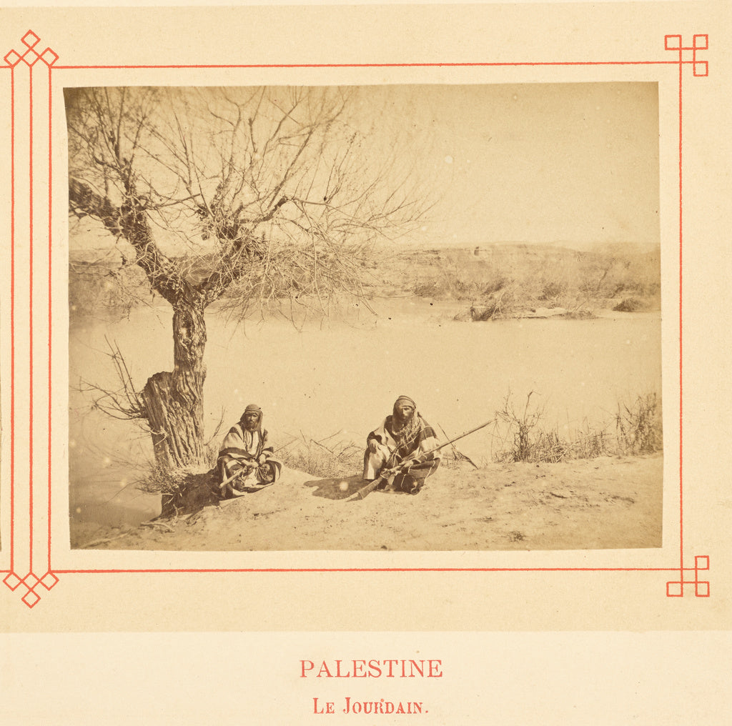 Félix Bonfils:Le Jourdain., Poster Print Wall Art