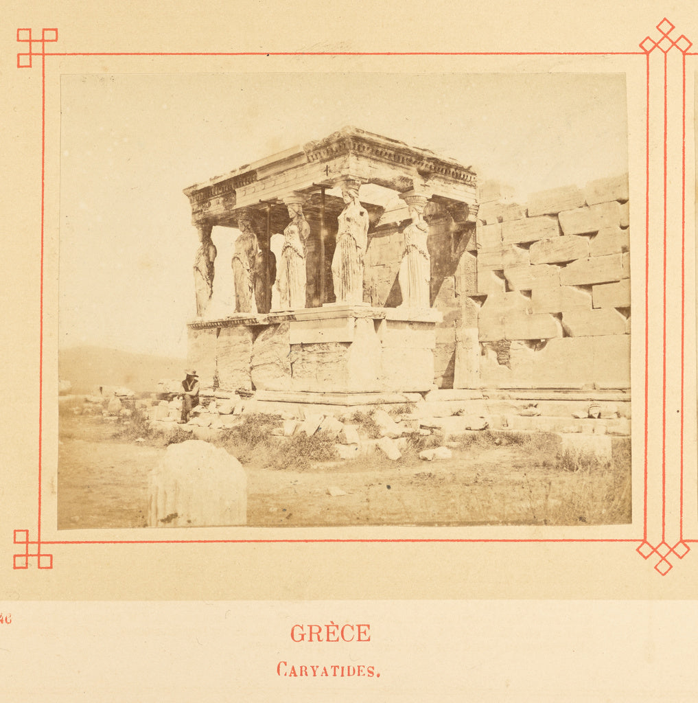 Félix Bonfils:Caryatides., Poster Print Wall Art