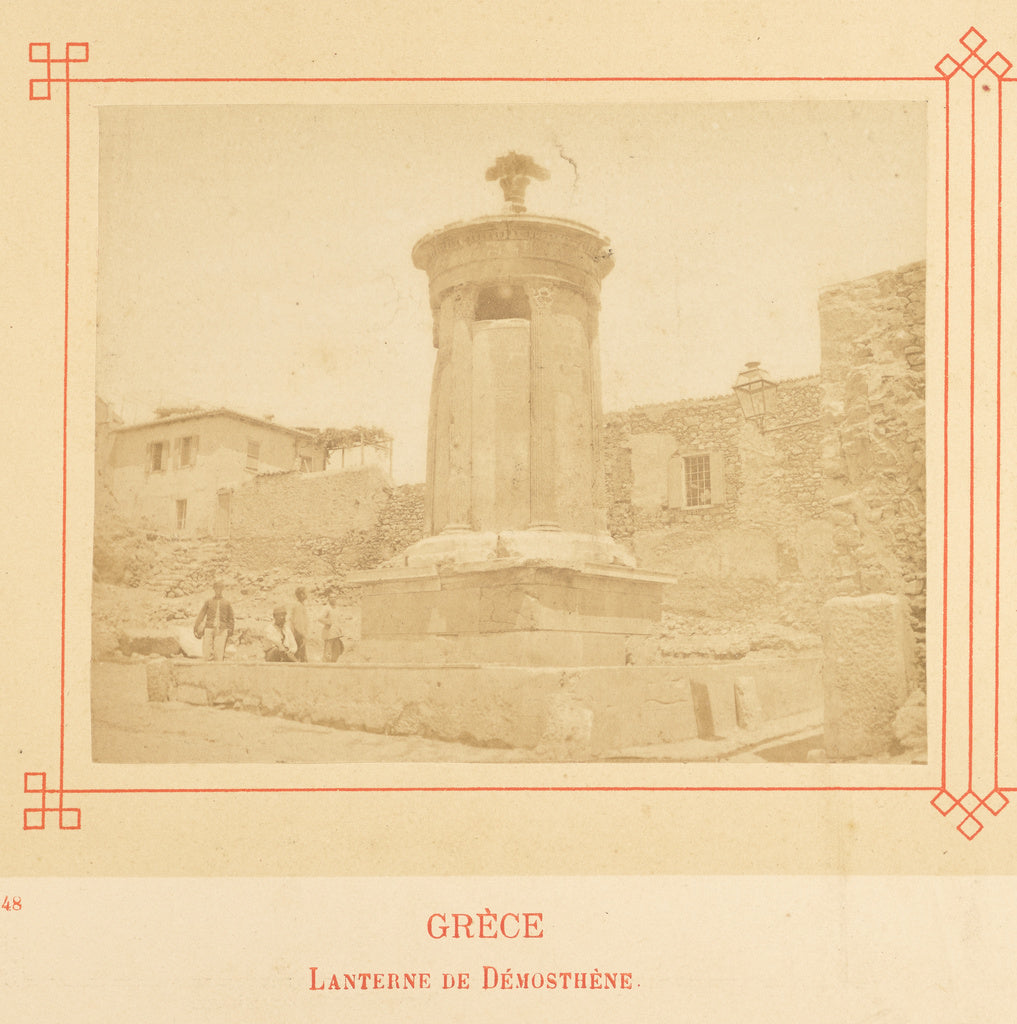 Félix Bonfils:Lanterne de Démosthène., Poster Print Wall Art