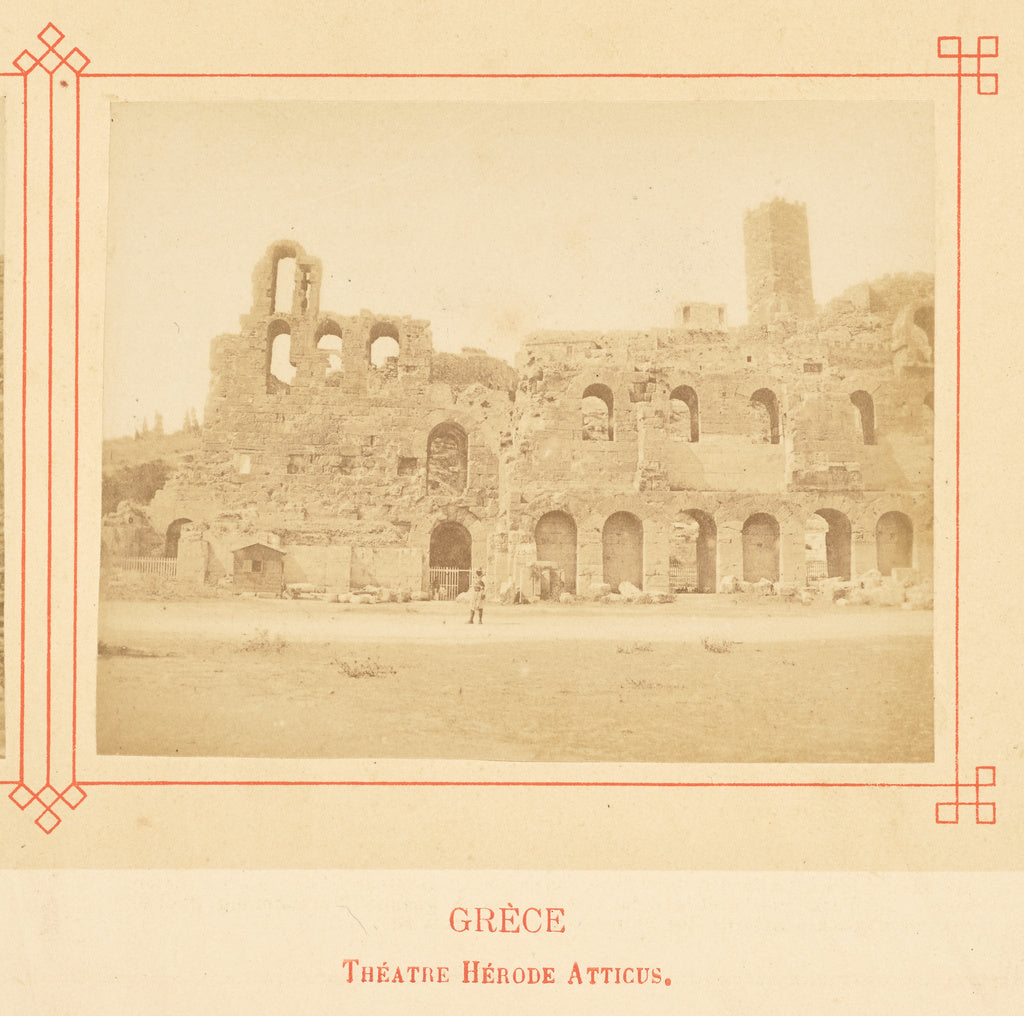 Félix Bonfils:Théàtre Hérode Atticus., Poster Print Wall Art