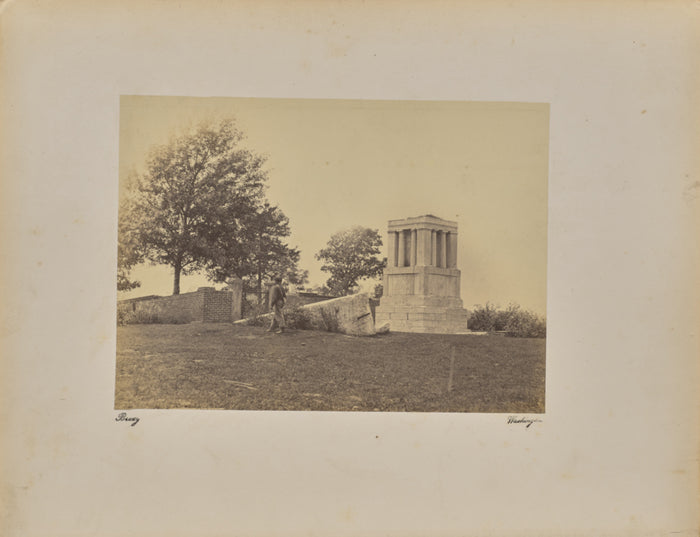 Mathew B. Brady:Tomb of the Mother of Washington. Fredericks,16x12