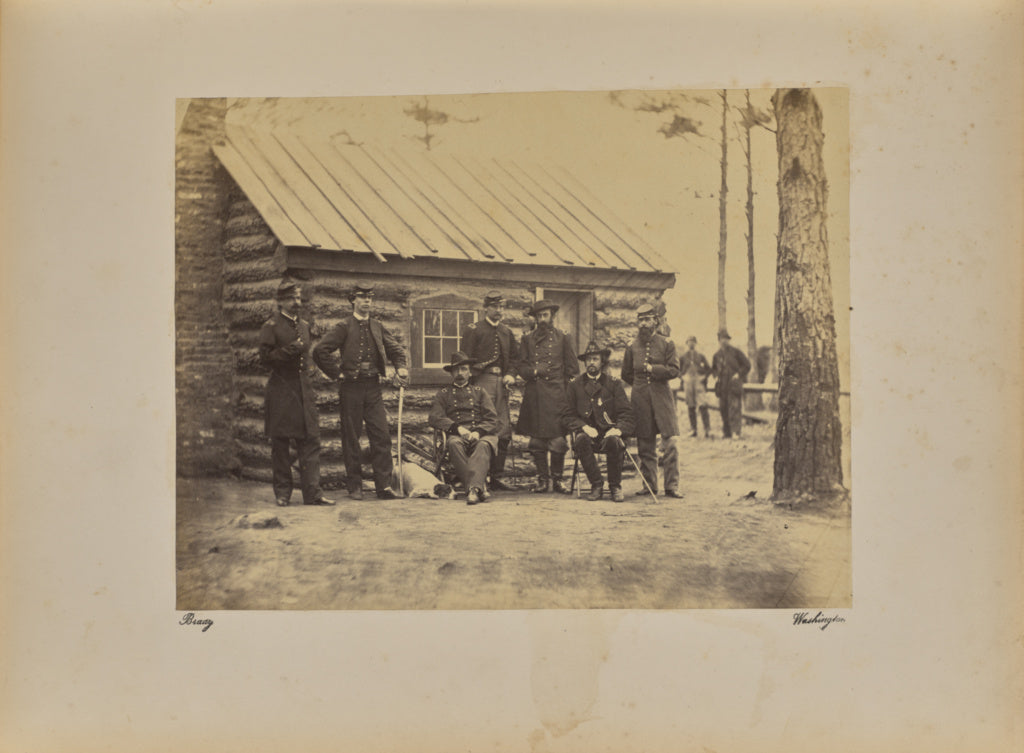 Mathew B. Brady:General Ames and Staff, Poster Print Wall Art