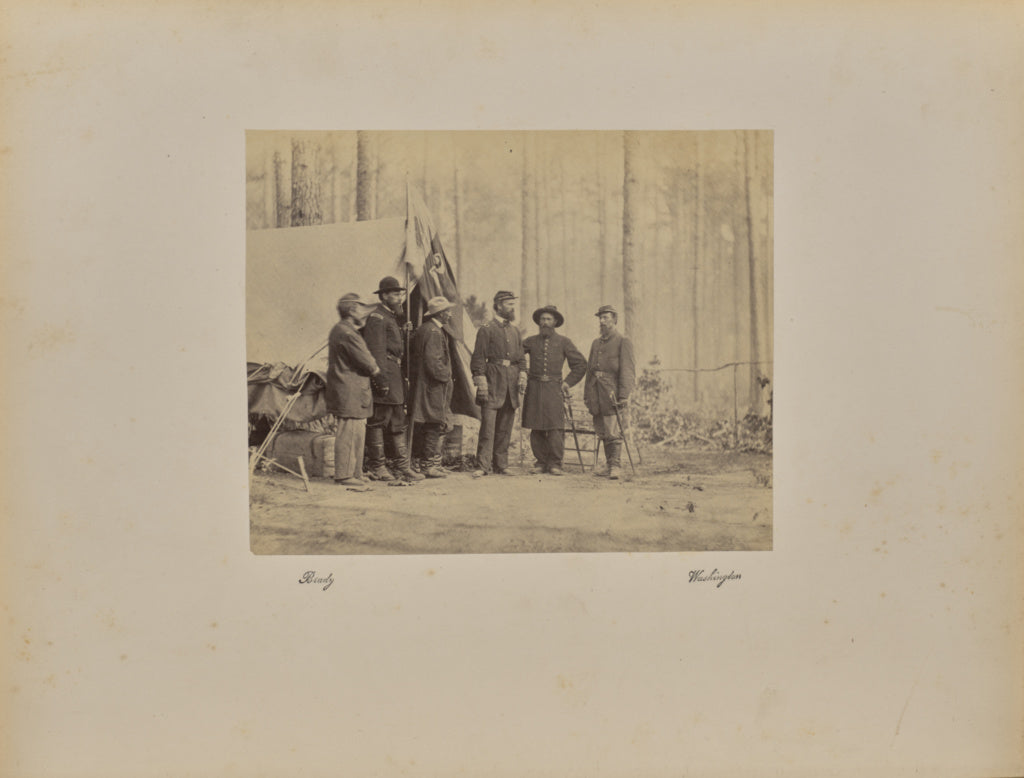 Mathew B. Brady:Griffin and Staff, Poster Print Wall Art