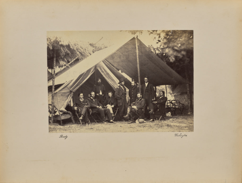 Mathew B. Brady:[General Ulysses S. Grant and Staff], Poster Print Wall Art
