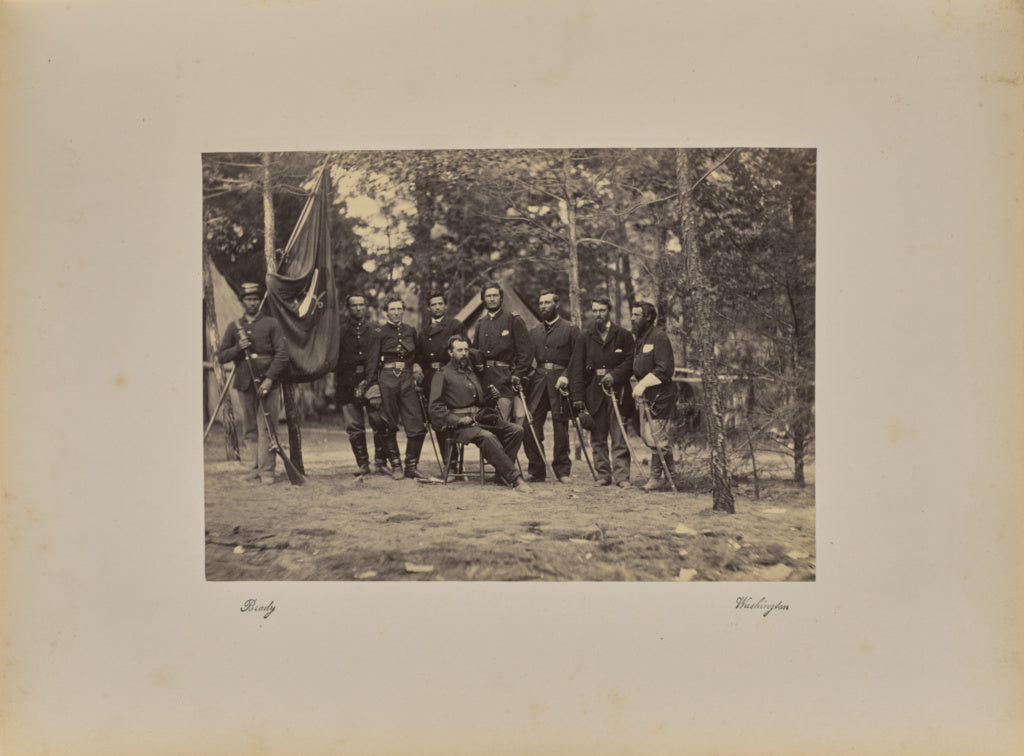Mathew B. Brady:Wilcox [sic] and Staff, Poster Print Wall Art