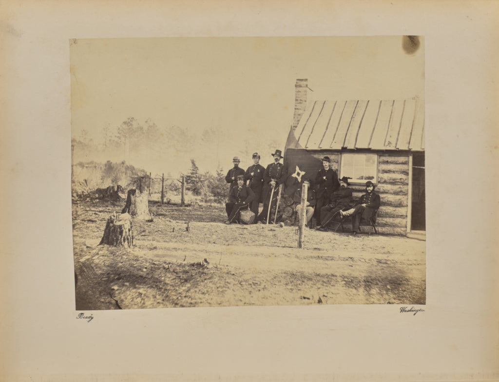 Mathew B. Brady:General Foster and Staff, Poster Print Wall Art