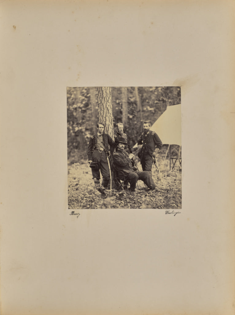Mathew B. Brady:Gibbon, Birney, Barlow, and Hancock, Poster Print Wall Art