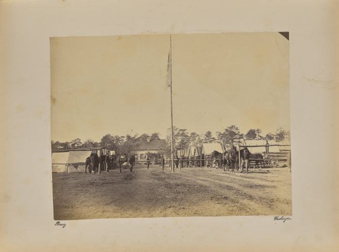 Mathew B. Brady:Fort Brady 1st Connecticut Artillery. Buildi,16x12