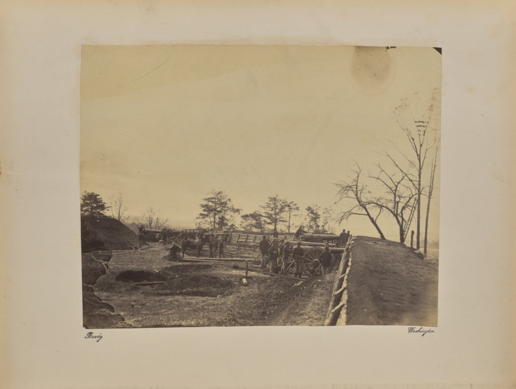 Mathew B. Brady:Interior Fort Brady, Poster Print Wall Art