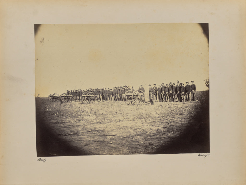 Mathew B. Brady:G.B. Fosters Naval Brigade. Captain [illeg.], Poster Print Wall Art