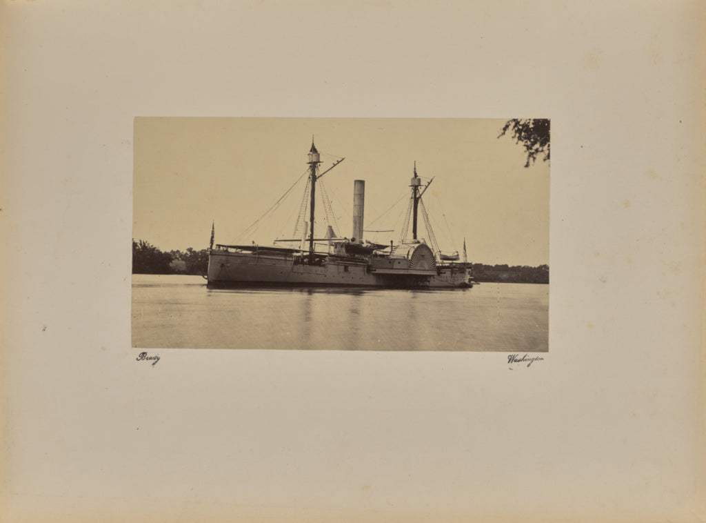 Mathew B. Brady:Gun Boat Agawam, Poster Print Wall Art