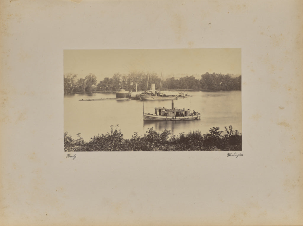 Mathew B. Brady:Monitor Canonicus Taking on Coal at Frenchis, Poster Print Wall Art