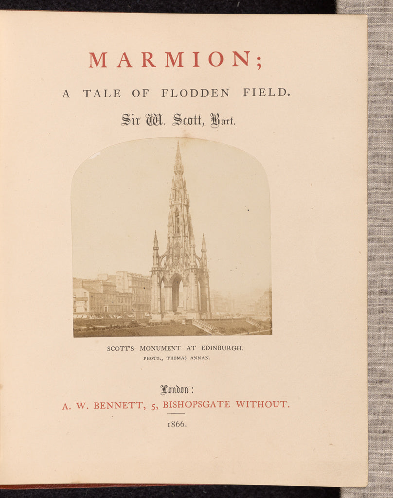 Thomas Annan:Scott's Monument at Edinburgh, Poster Print Wall Art