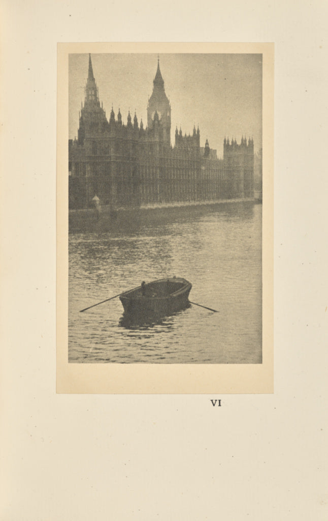 Alvin Langdon Coburn:Parliament From the River, Poster Print Wall Art