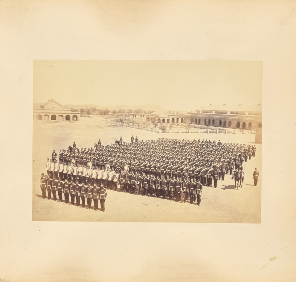 Unknown maker:[The 90th Regiment of Foot on parade],16x12"(A3)Poster