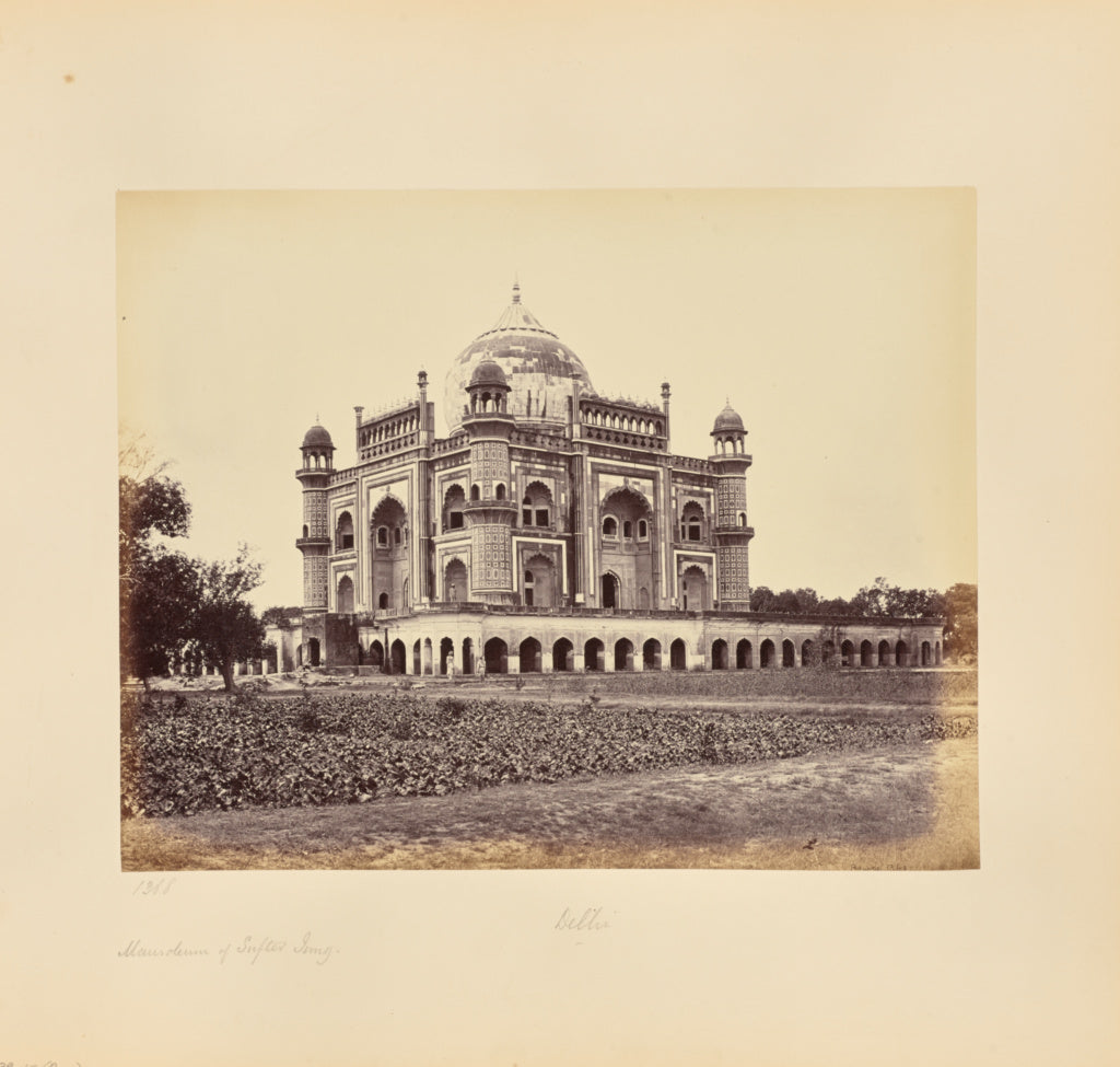 Samuel Bourne:Delhi; The Mausoleum of Sufter Jung, Poster Print Wall Art