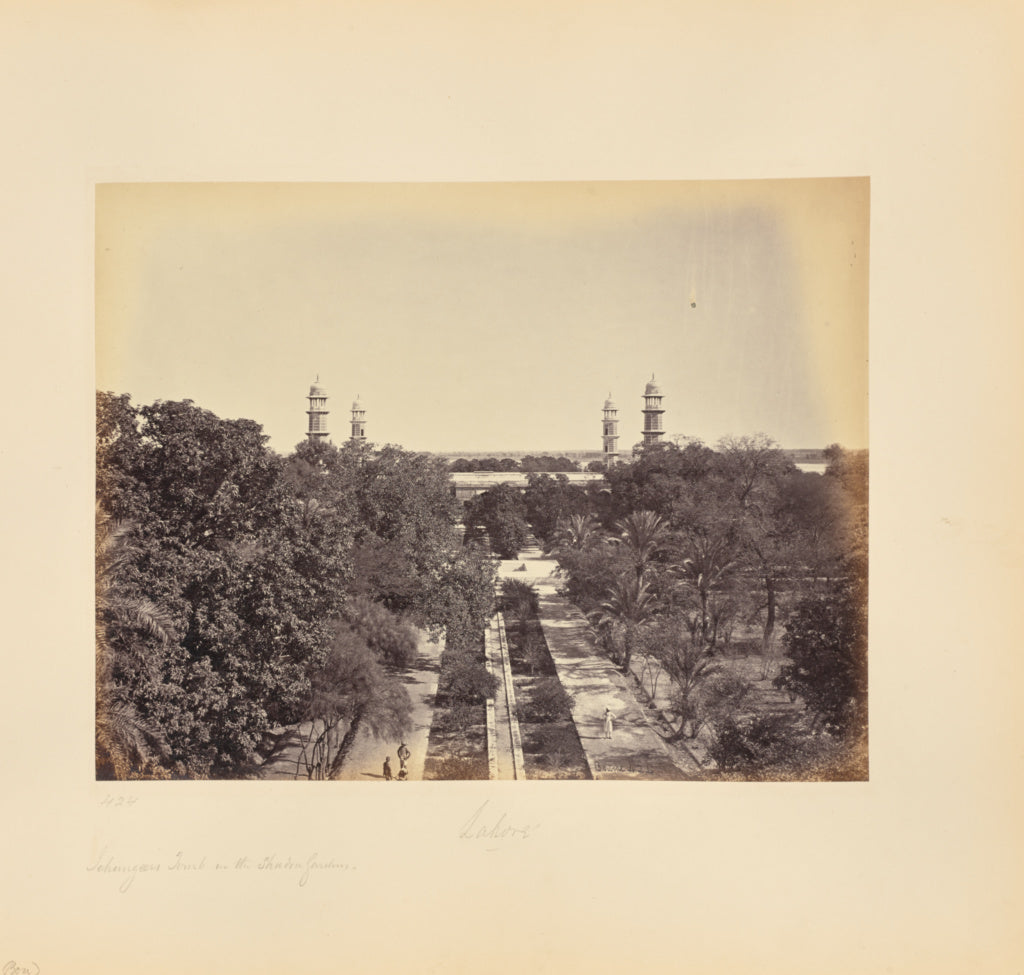 Samuel Bourne:Lahore; Jahangir's Tomb, in the Shadra Gardens, Poster Print Wall Art