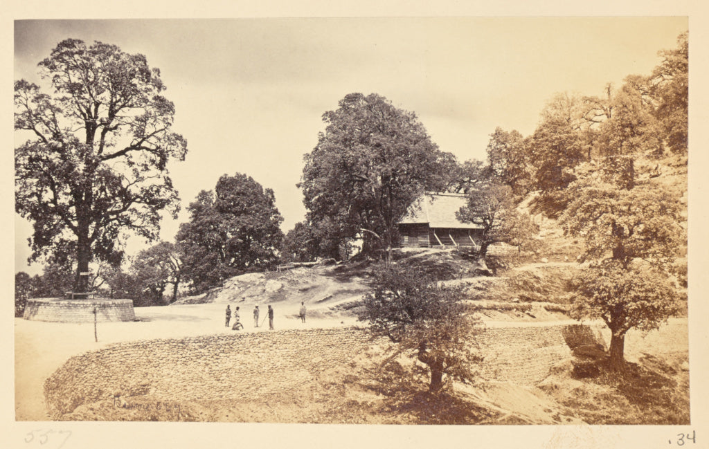 Samuel Bourne:Dalhousie; Church, Poster Print Wall Art