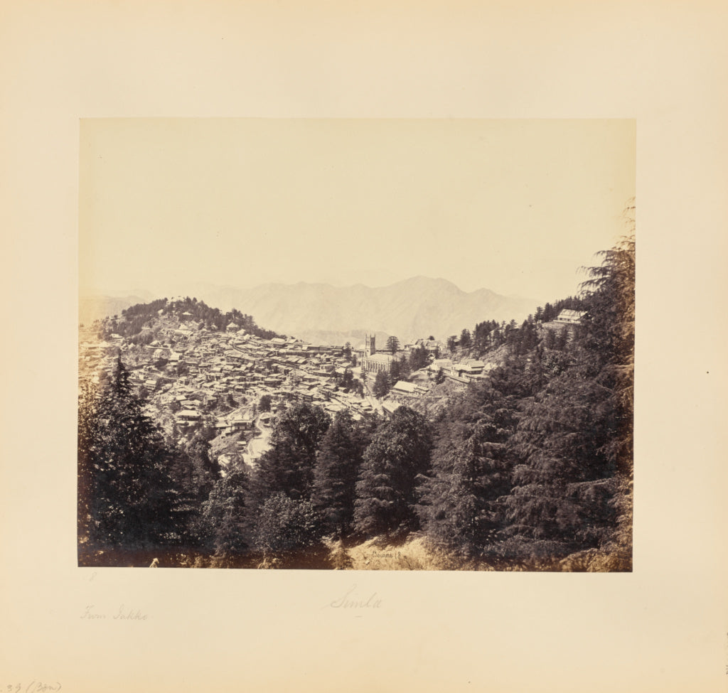 Samuel Bourne:Simla; From Jakko, Poster Print Wall Art