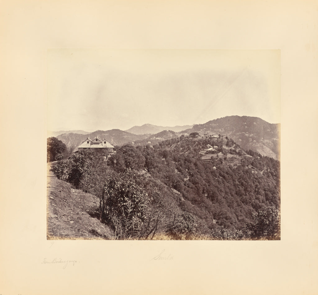 Samuel Bourne:Simla; From Boileaugange, Poster Print Wall Art