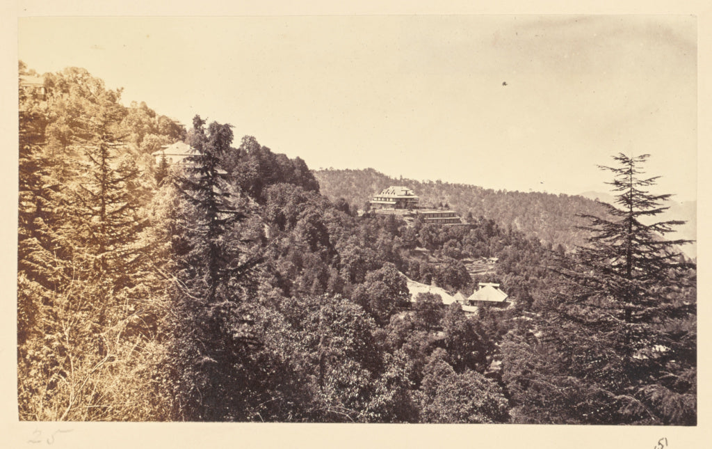 Samuel Bourne:Simla; The Yarrows, Poster Print Wall Art