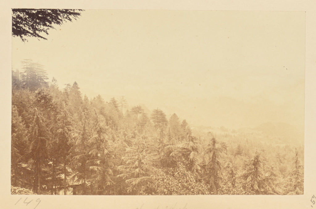 Samuel Bourne:Simla; Cloud Effect on Hills, Poster Print Wall Art