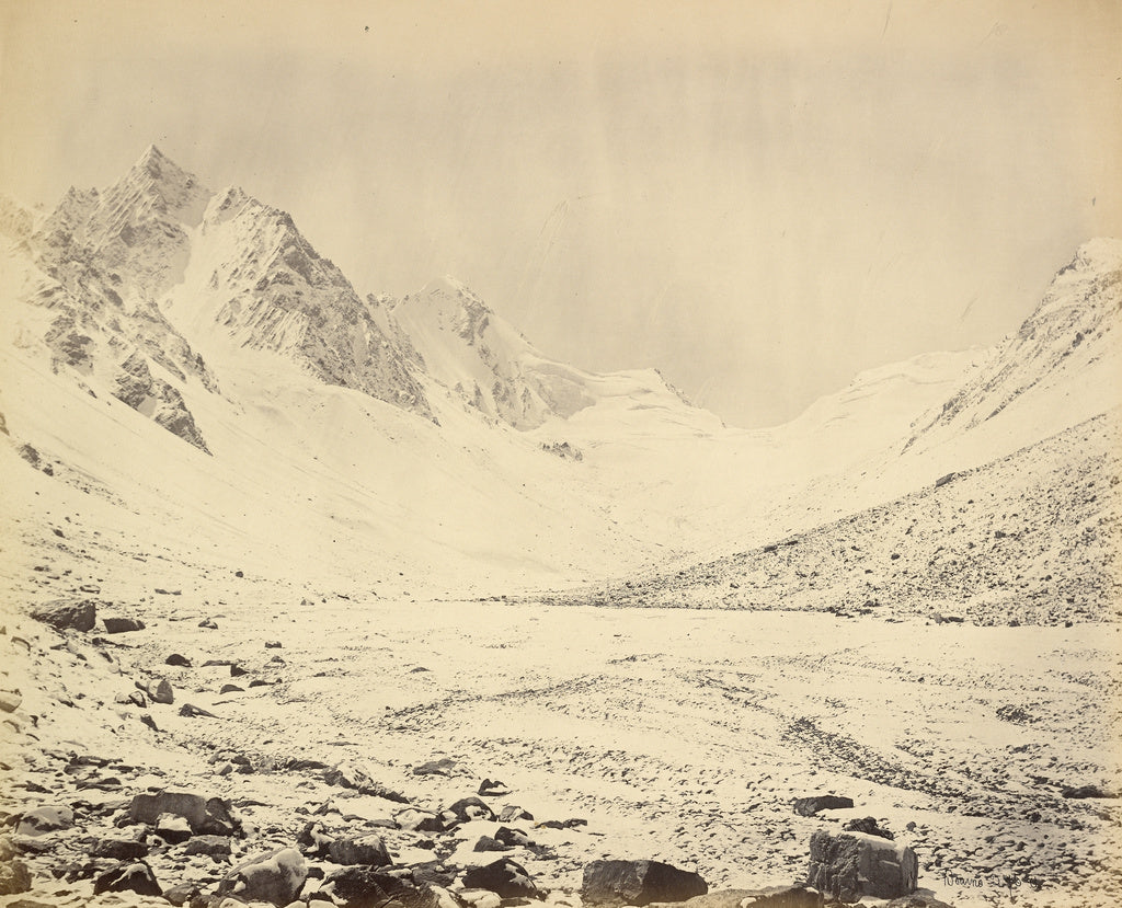 Samuel Bourne:The Taree Pass, Elevation 15,282 Feet (Another, Poster Print Wall Art
