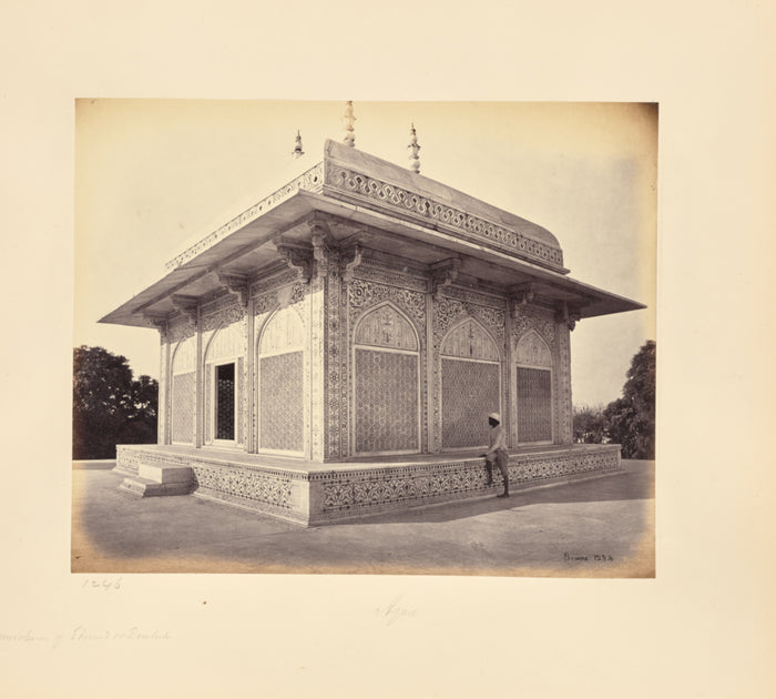 Samuel Bourne:Agra; The Mausoleum of Prince Etmad-Dowlah, th,16x12