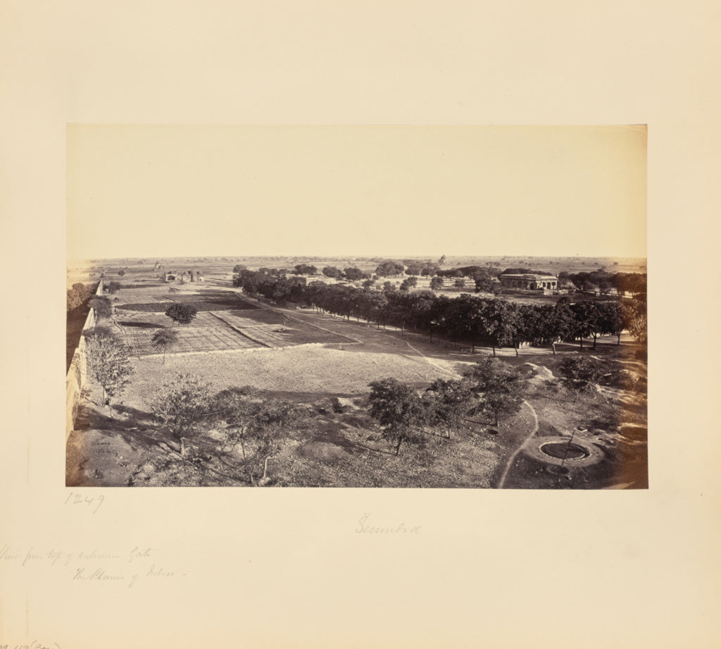 Samuel Bourne:Secundra; Extensive View from the Top of the E, Poster Print Wall Art